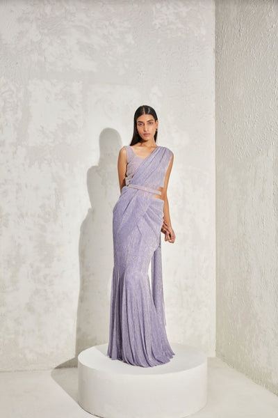 Namrata Joshipura Pearl Gathered Drape Set indian designer online shopping melange singapore