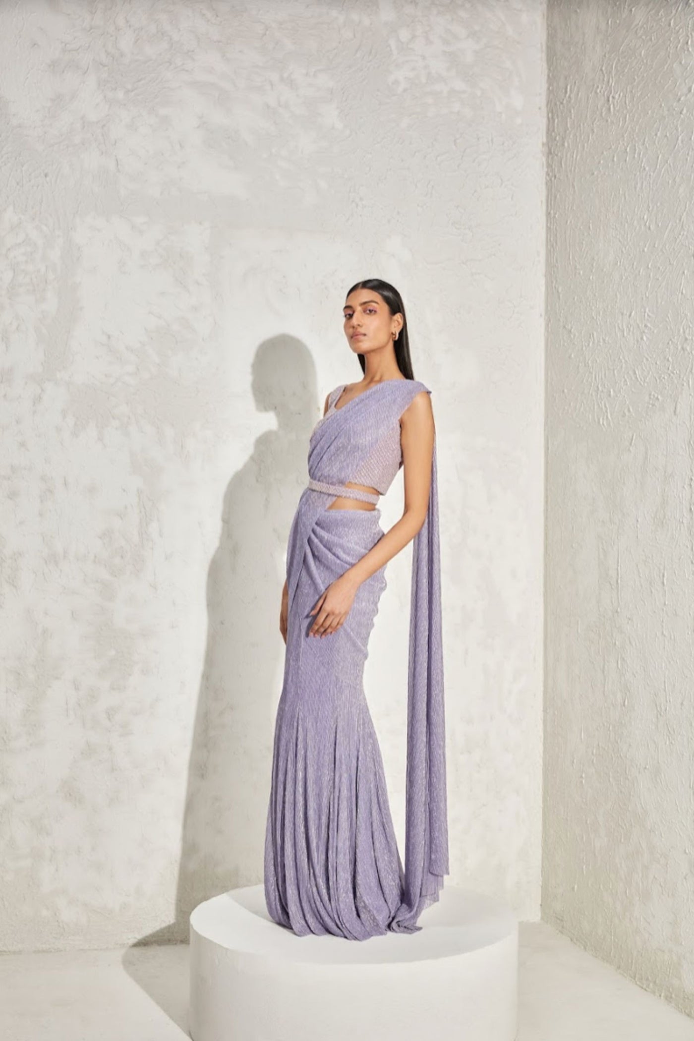 Namrata Joshipura Pearl Gathered Drape Set indian designer online shopping melange singapore