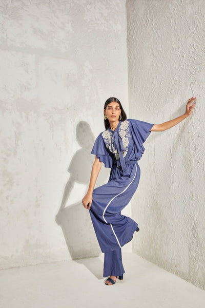 Namrata Joshipura Pearl Tie Up Jumpsuit Indian designer online shopping melange singapore