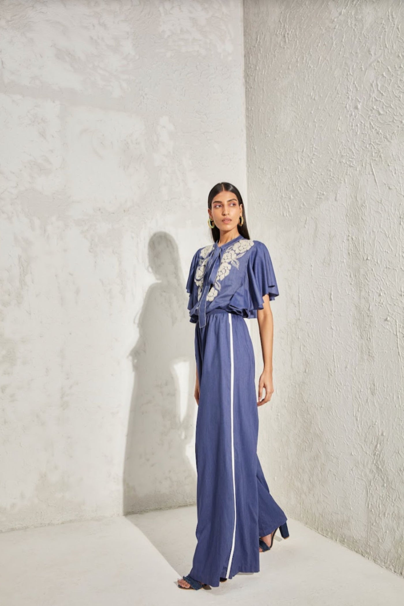 Namrata Joshipura Pearl Tie Up Jumpsuit Indian designer online shopping melange singapore