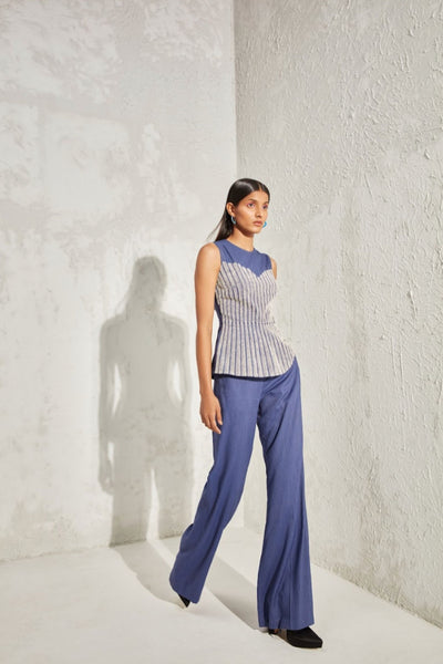 Namrata Joshipura Pearl Vine Denim Co Ord Set Indian designer online shopping melange singapore