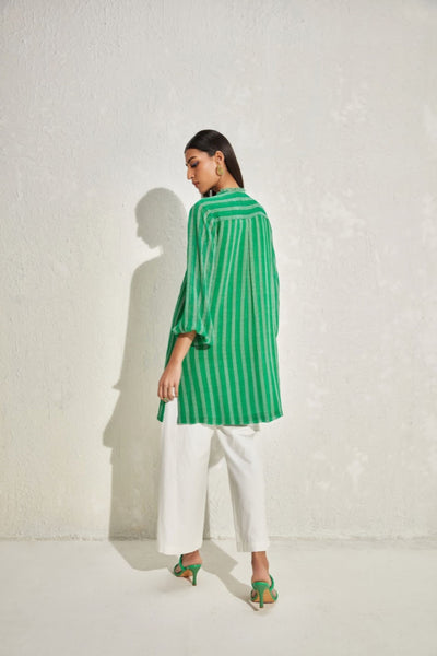 Namrata Joshipura Aster Stripes Straight Tunic indian designer online shopping melange singapore
