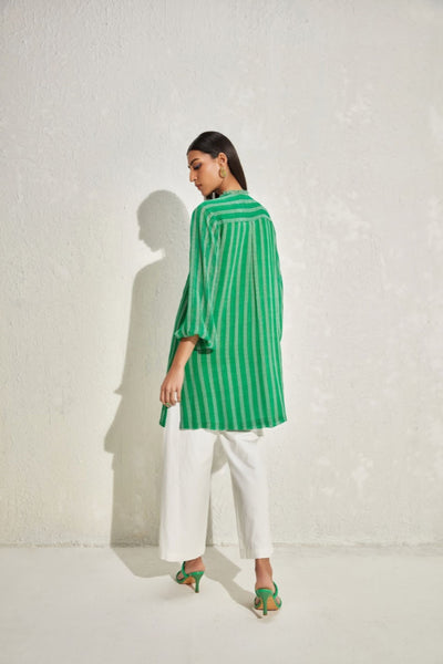 Namrata Joshipura Aster Stripes Straight Tunic indian designer online shopping melange singapore