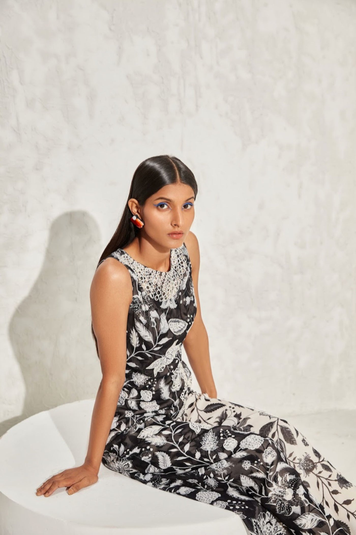 Namrata Joshipura Eden Scallop Overlap Jumpsuit indian designer online shopping melange singapore