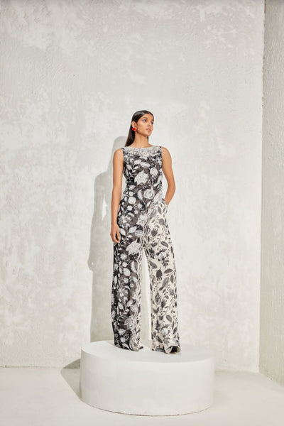 Namrata Joshipura Eden Scallop Overlap Jumpsuit indian designer online shopping melange singapore