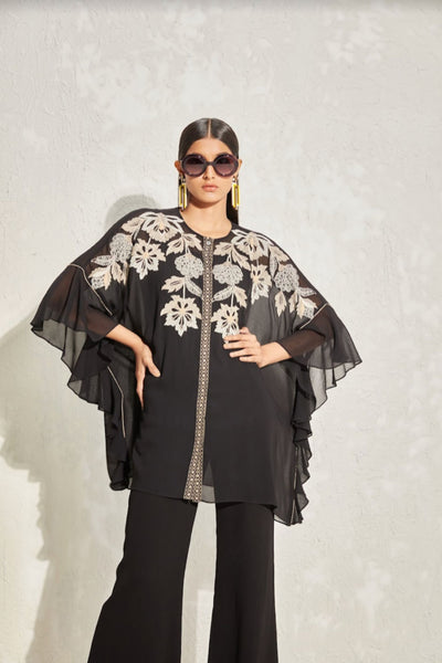 Namrata Joshipura Laurel Frill Sleeve Co Ord Set indian designer online shopping melange singapore