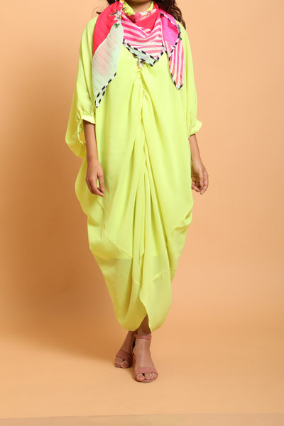 Nikasha accessories Multicolor Georgette Lehariya Scarf indian designer wear online shopping melange singapore