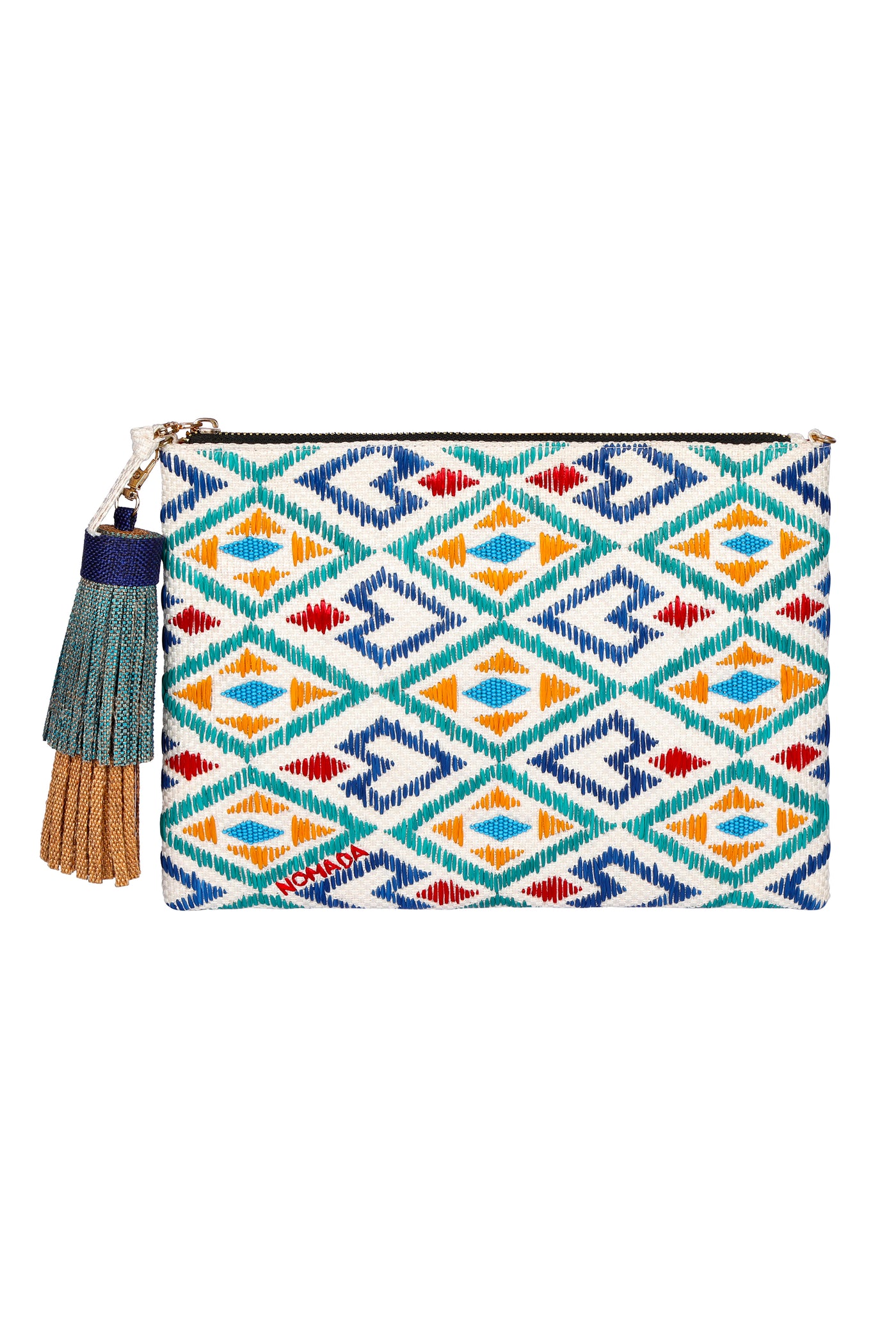 Aztec Zipper Clutch