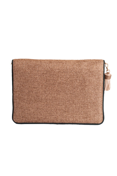 Nomada accessories Brown Talisman Flap bag online shopping melange singapore indian designer wear