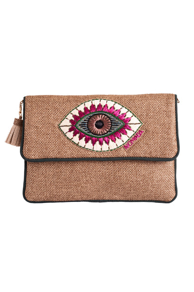 Nomada accessories Brown Talisman Flap bag online shopping melange singapore indian designer wear