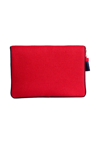 Nomada accessories Red Talisman Flap bag online shopping melange singapore indian designer wear
