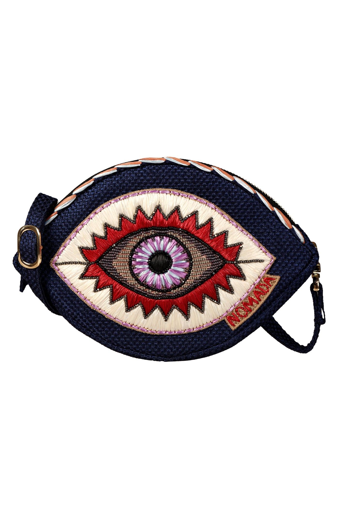 Nomada accessories talisman belt bag navy blue online shopping melange singapore indian designer wear