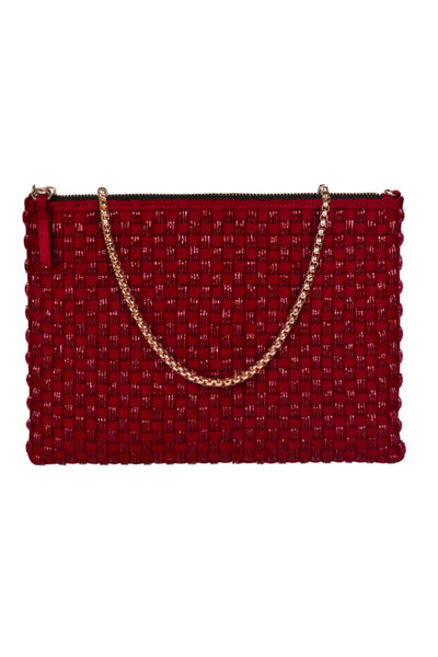 Weave Go Together Zipper Clutch