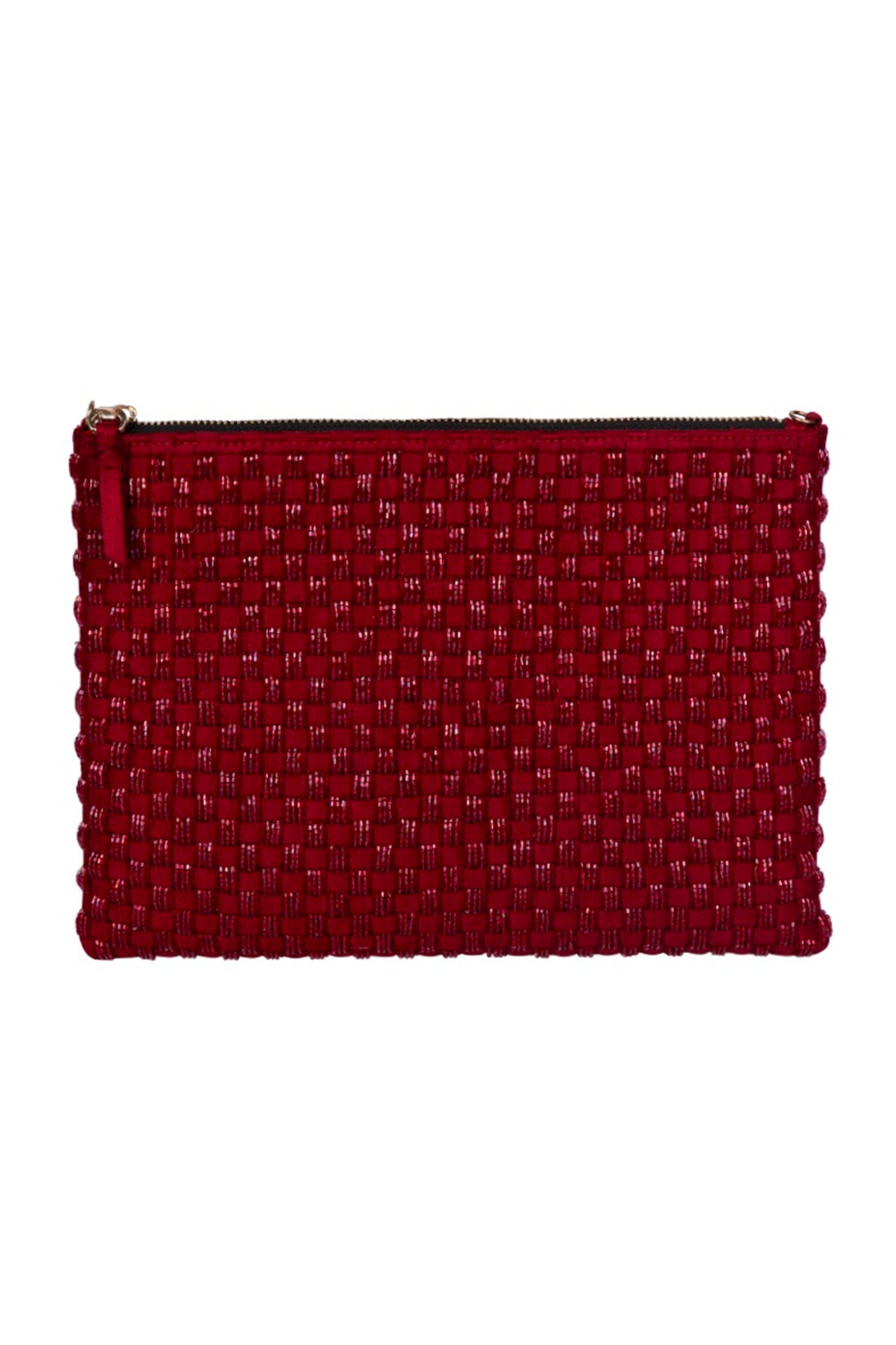 Weave Go Together Zipper Clutch