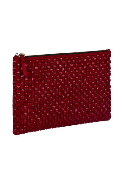 Weave Go Together Zipper Clutch