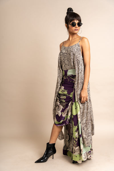Nupur Kanoi Top With Skirt Purple Online Shopping Melange Singapore Indian Designer Wear