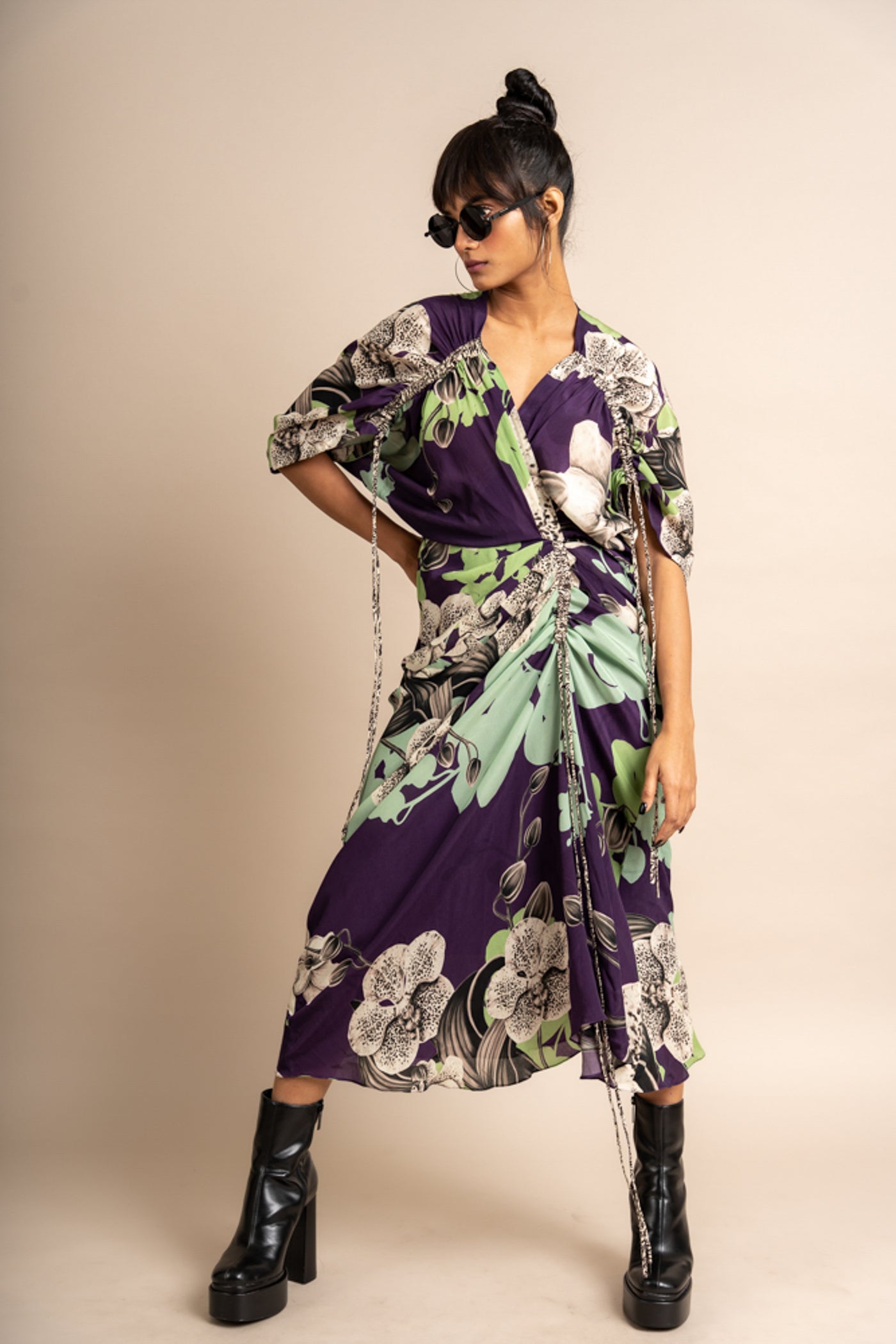 nupur kanoi KK Gather Dress purple online shopping melange singapore indian designer wear