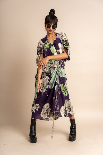 nupur kanoi KK Gather Dress purple online shopping melange singapore indian designer wear