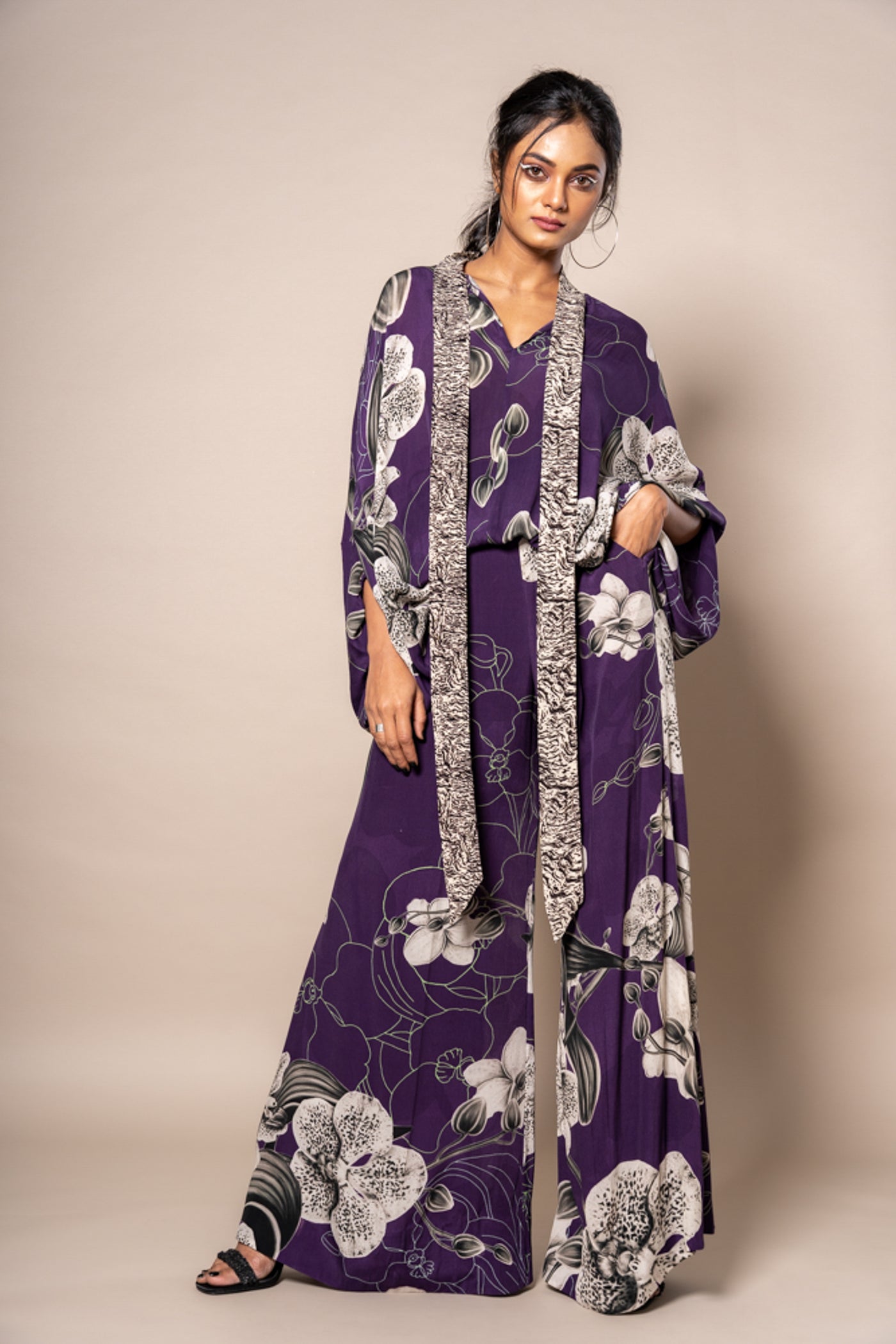 Nupur Kanoi Top With Pants Purple Online Shopping Melange Singapore Indian Designer Wear