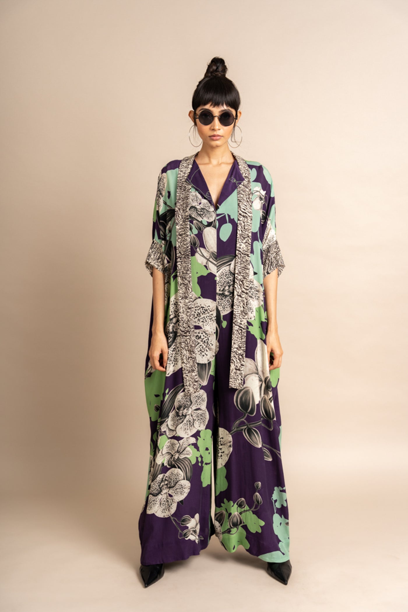 Nupur Kanoi Kaftan Jumpsuit Purple Online Shopping Melange Singapore Indian Designer Wear