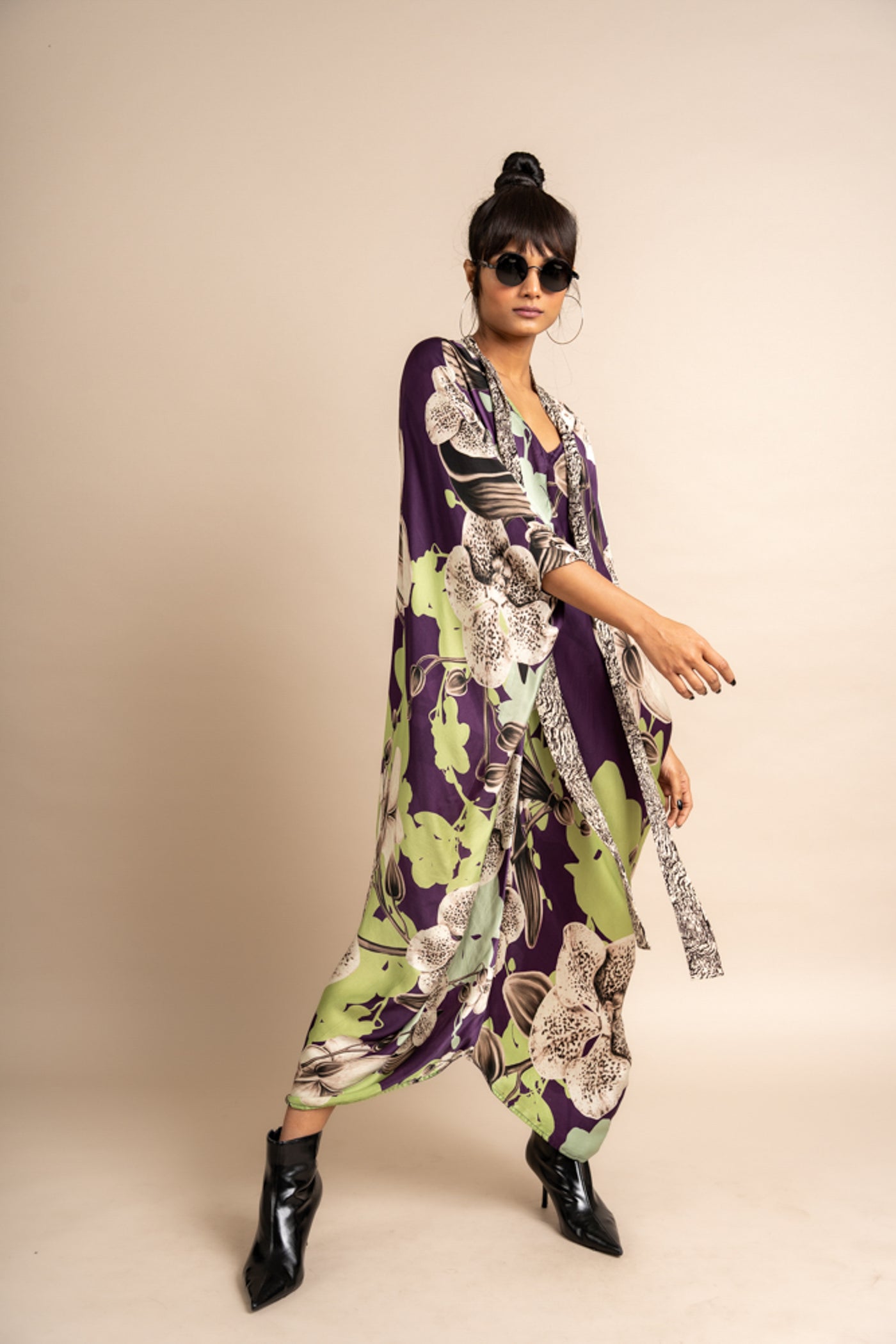 Nupur Kanoi Kaftan Kurta Purple Online Shopping Melange Singapore Indian Designer Wear