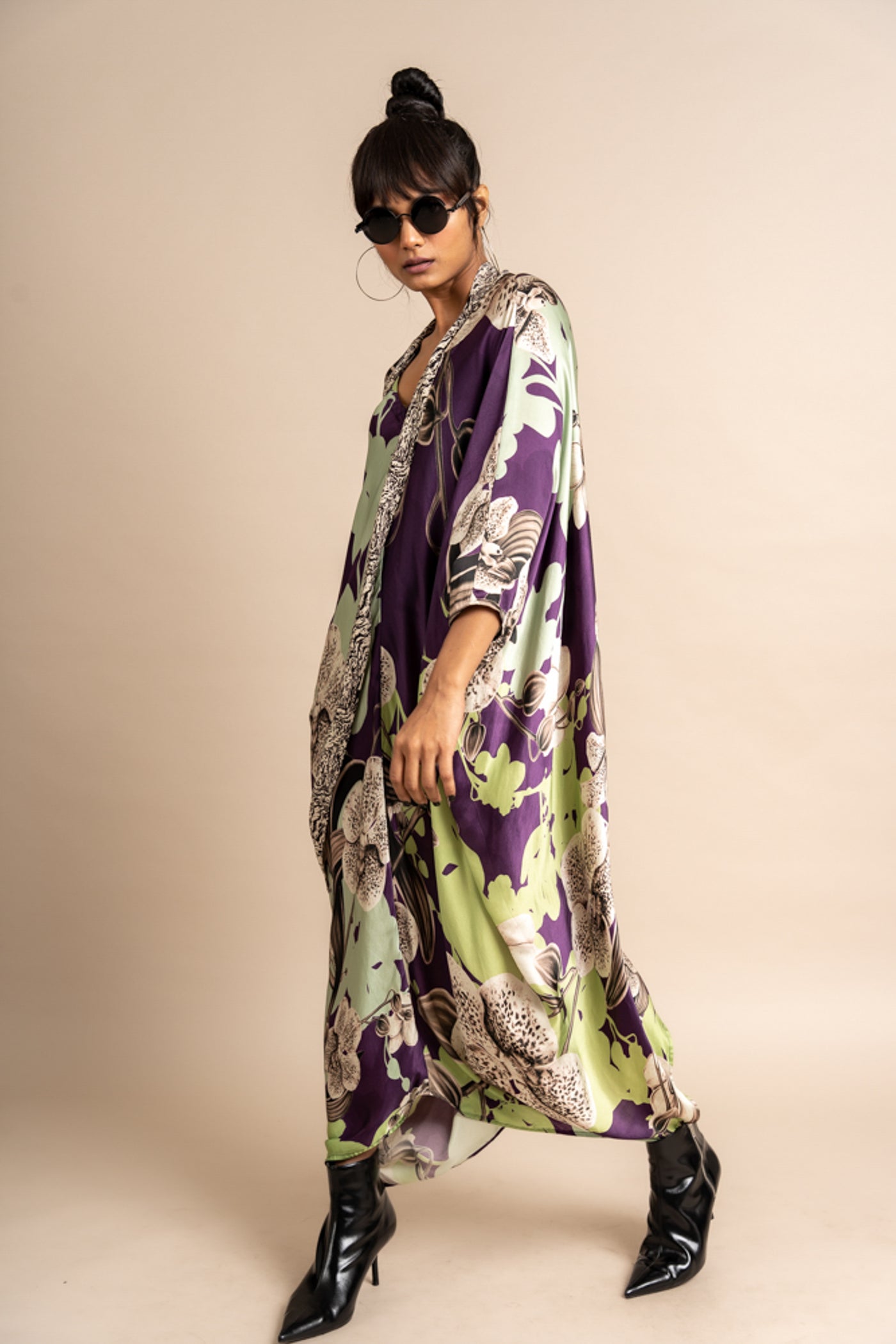 Nupur Kanoi Kaftan Kurta Purple Online Shopping Melange Singapore Indian Designer Wear