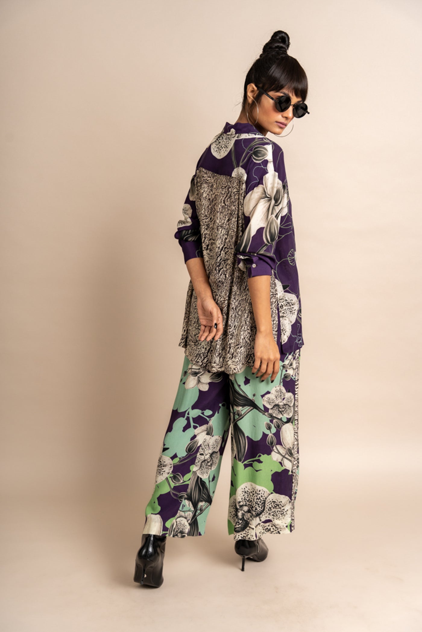 Nupur Kanoi Shirt With Pyjama Purple Online Shopping Melange Singapore Indian Designer Wear