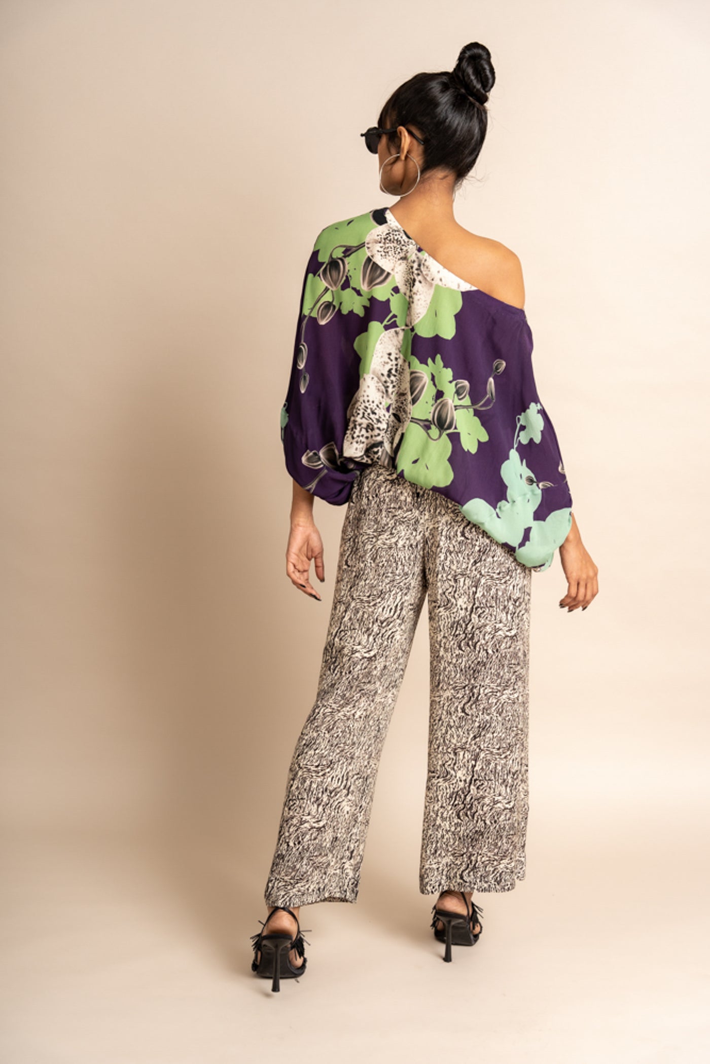 Nupur Kanoi Top with pyjama Purple Online Shopping Melange Singapore Indian Designer Wear