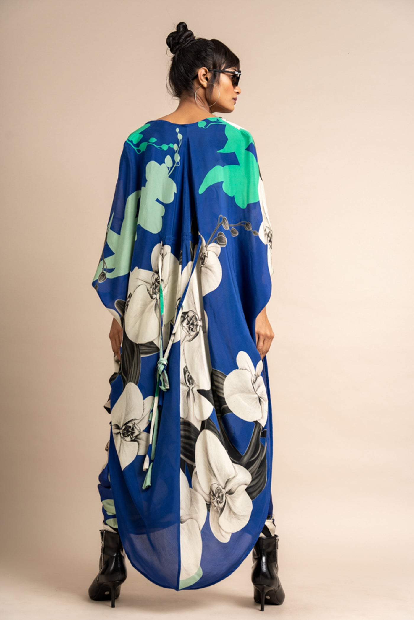 Nupur Kanoi Jacket With Sack Dress Cobalt Online Shopping Melange Singapore Indian Designer Wear