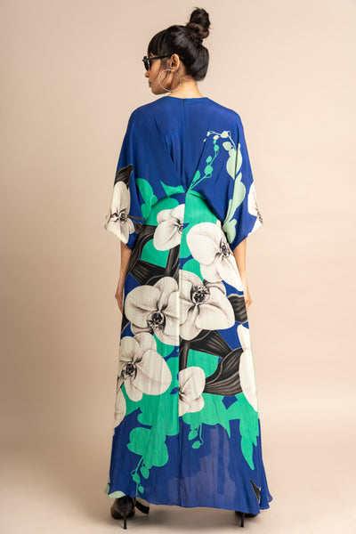 Nupur Kanoi Hanki Dress Cobalt Online Shopping Melange Singapore Indian Designer Wear