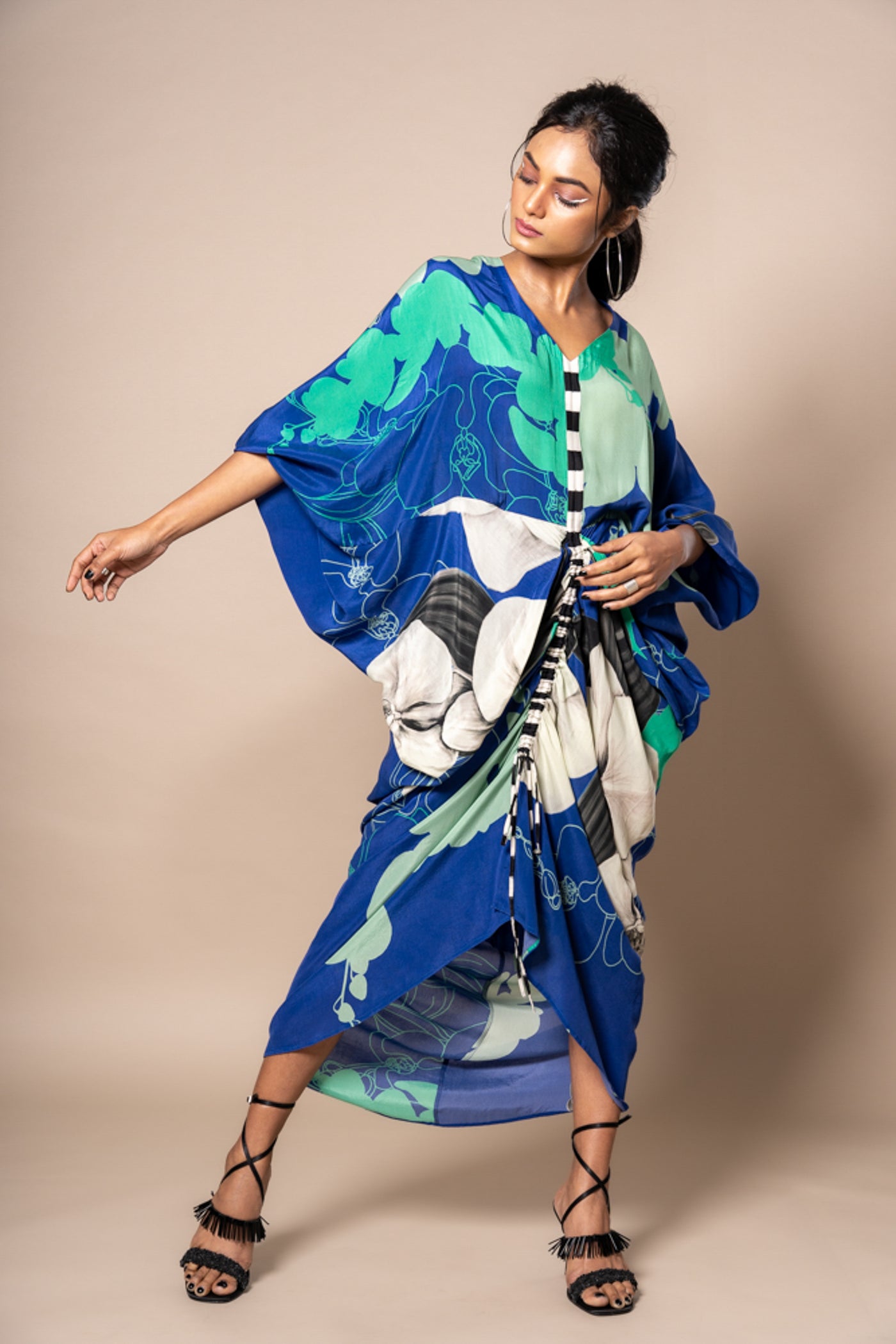 Nupur Kanoi Kite Dress Cobalt Online Shopping Melange Singapore Indian Designer Wear