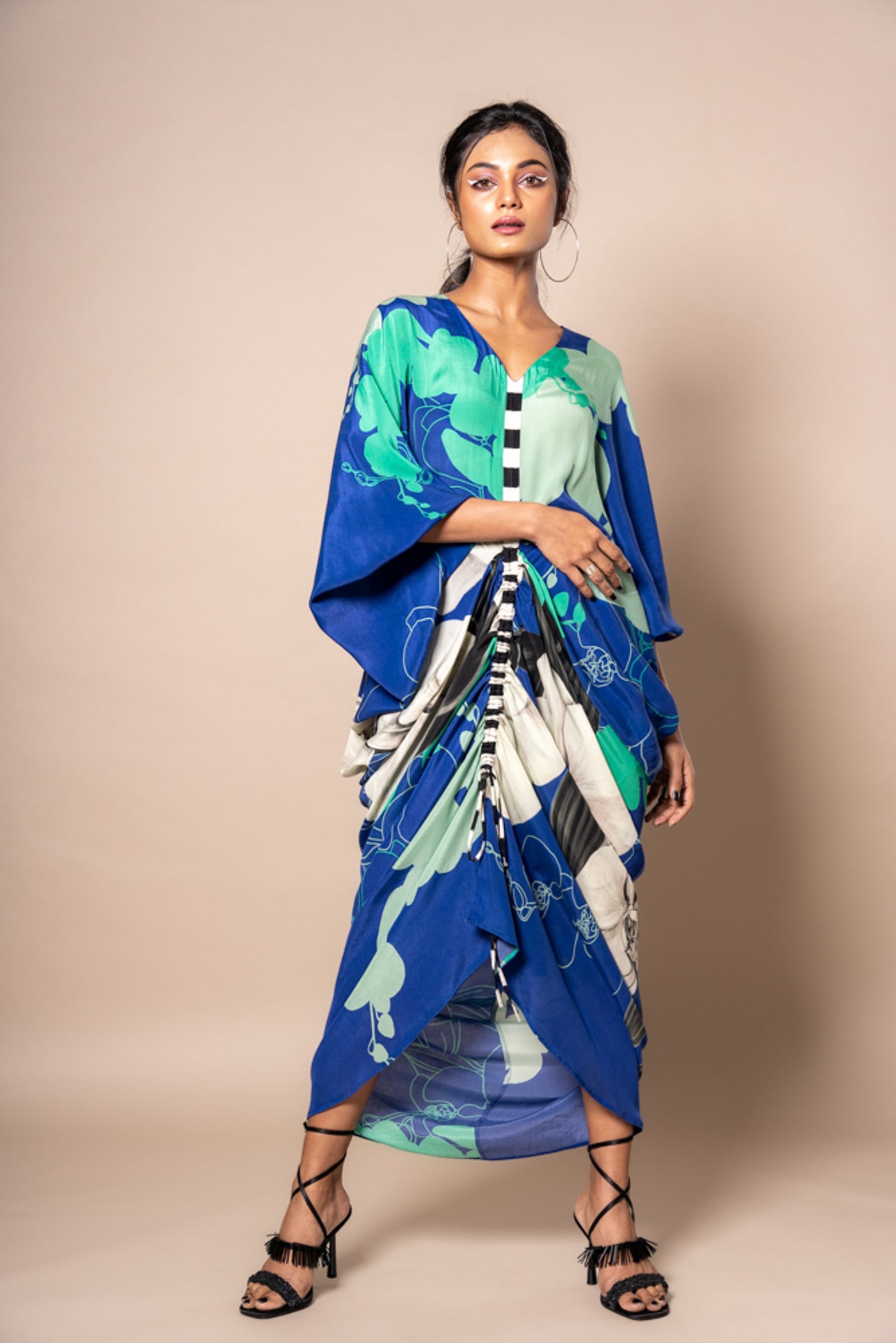 Nupur Kanoi Kite Dress Cobalt Online Shopping Melange Singapore Indian Designer Wear