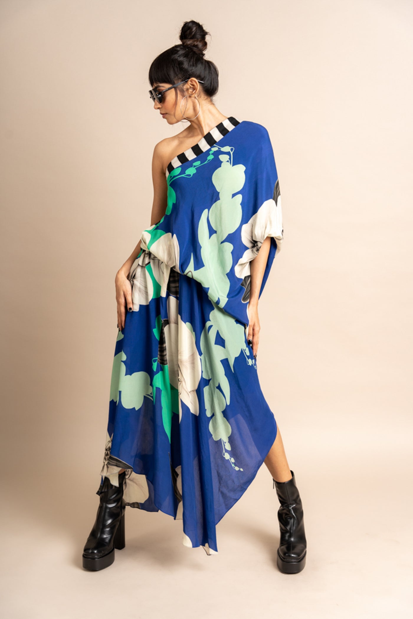 Nupur Kanoi Sack Dress Cobalt Online Shopping Melange Singapore Indian Designer Wear