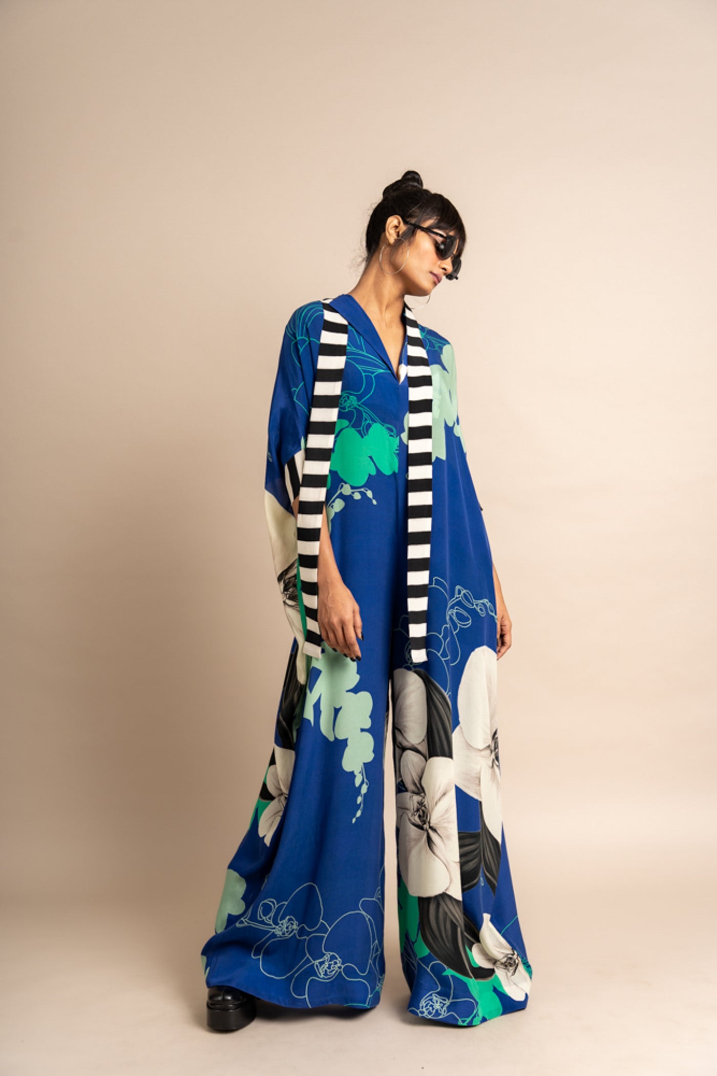 Nupur Kanoi Kaftan Jumpsuit Blue Online Shopping Melange Singapore Indian Designer Wear