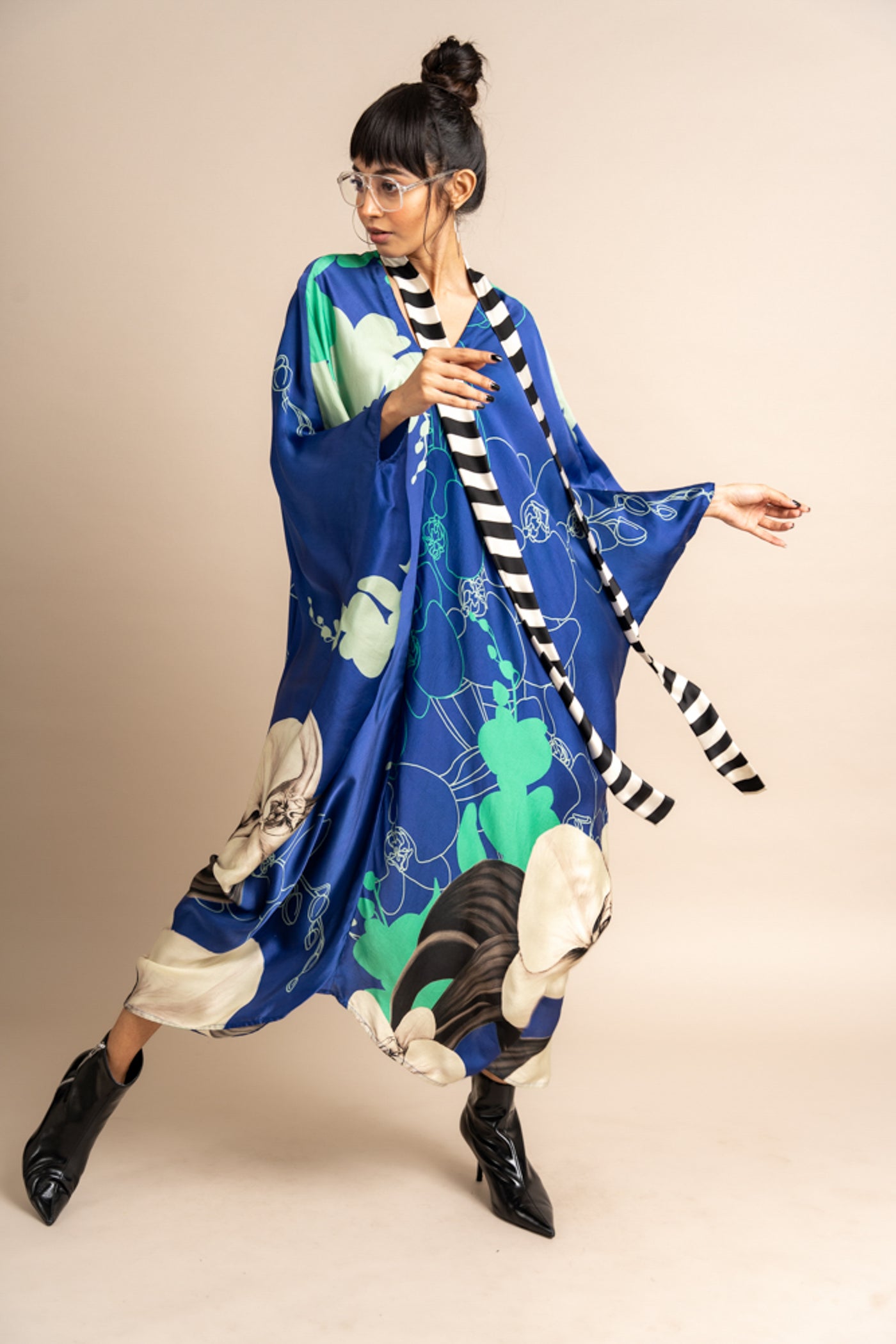 Nupur Kanoi Kaftan Kurta Cobalt Online Shopping Melange Singapore Indian Designer Wear