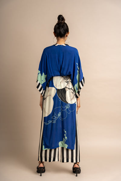 Nupur Kanoi Top With Pyjama Blue Online Shopping Melange Singapore Indian Designer Wear
