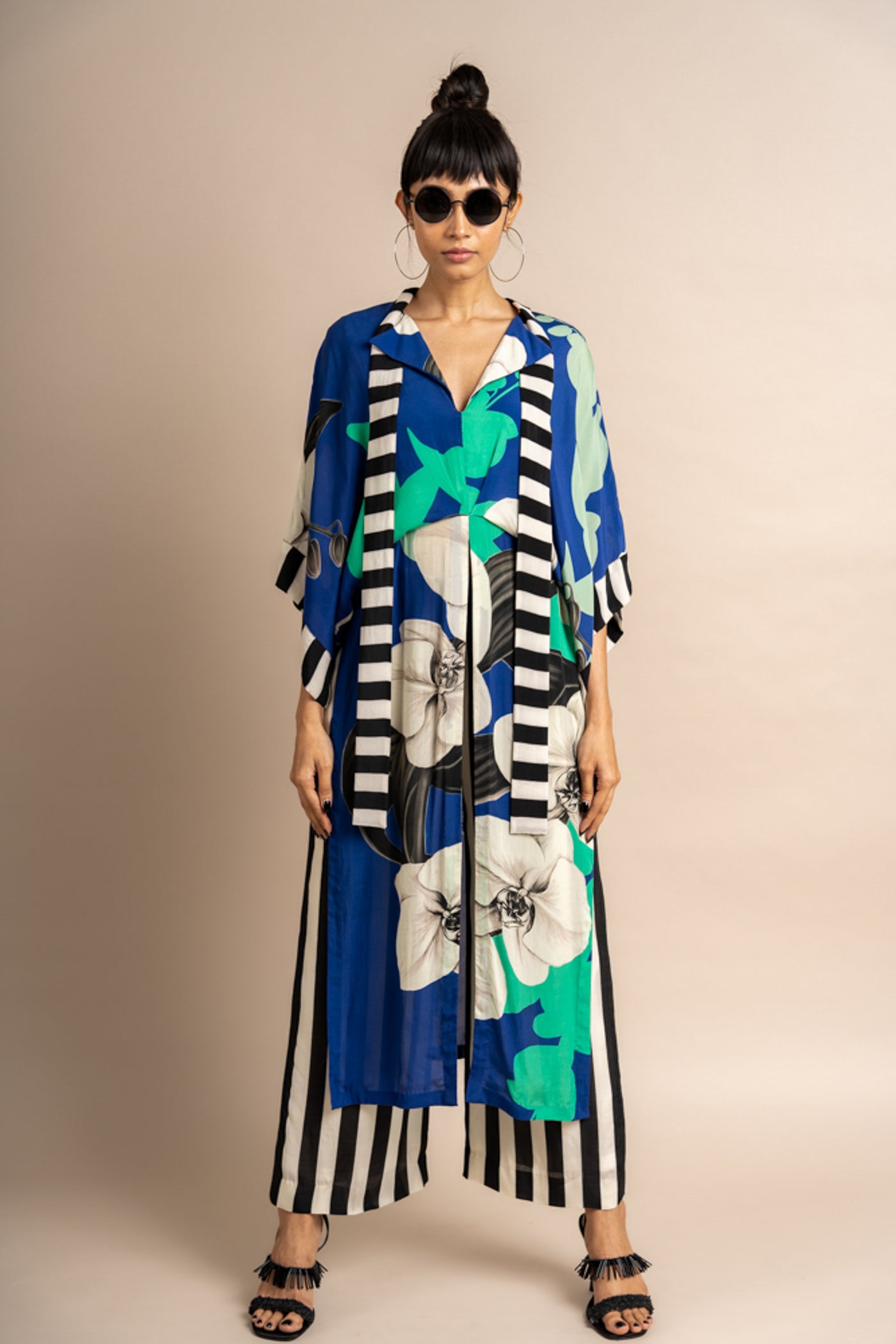 Nupur Kanoi Top With Pyjama Blue Online Shopping Melange Singapore Indian Designer Wear