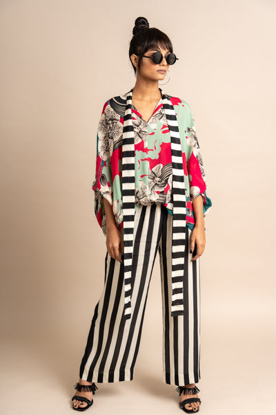 Nupur Kanoi Top with pyjama Pink Online Shopping Melange Singapore Indian Designer Wear