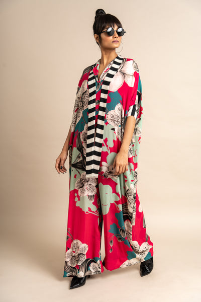 Nupur Kanoi Kaftan Jumpsuit Pink Online Shopping Melange Singapore Indian Designer Wear