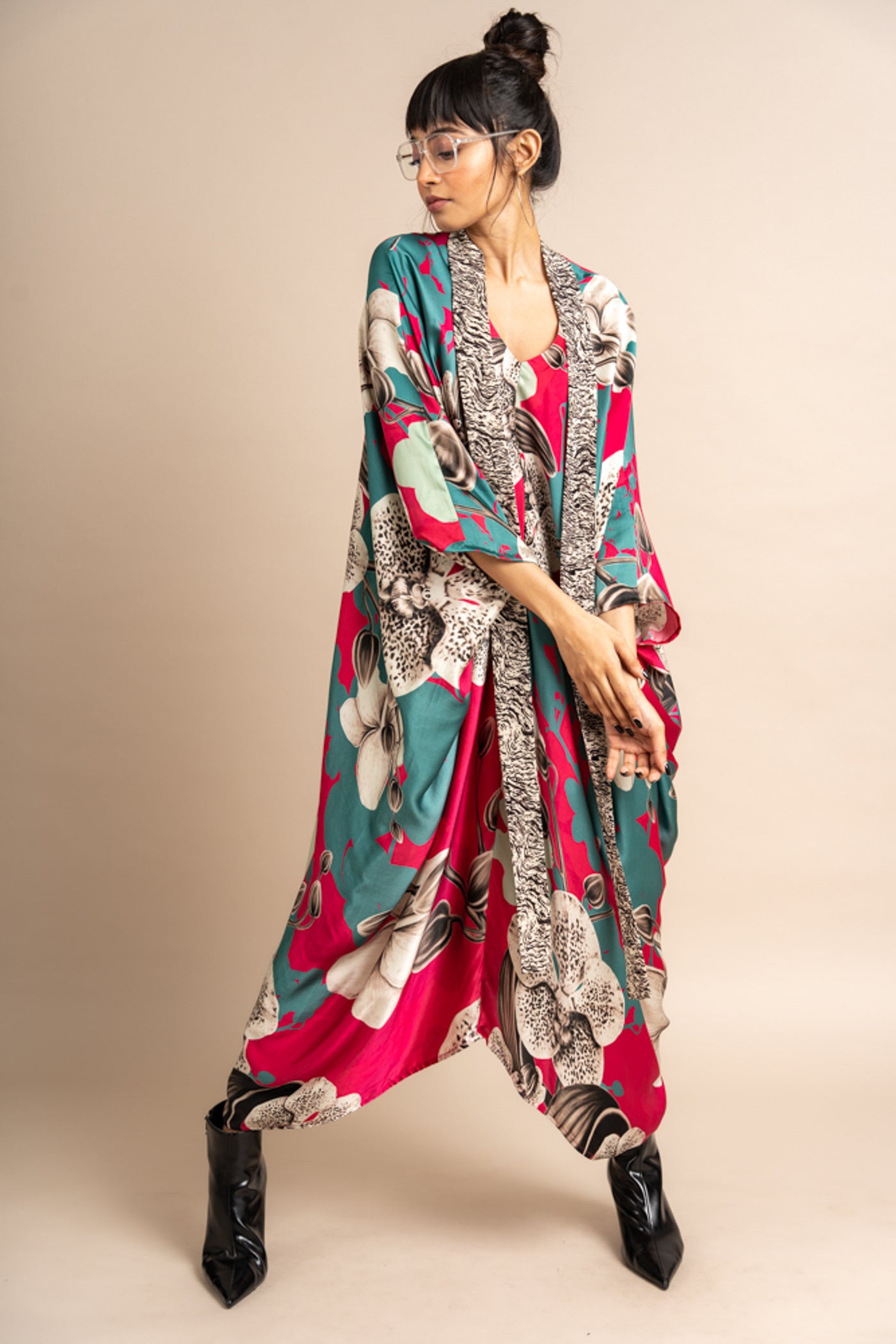 Nupur Kanoi Kaftan Kurta Pink Online Shopping Melange Singapore Indian Designer Wear