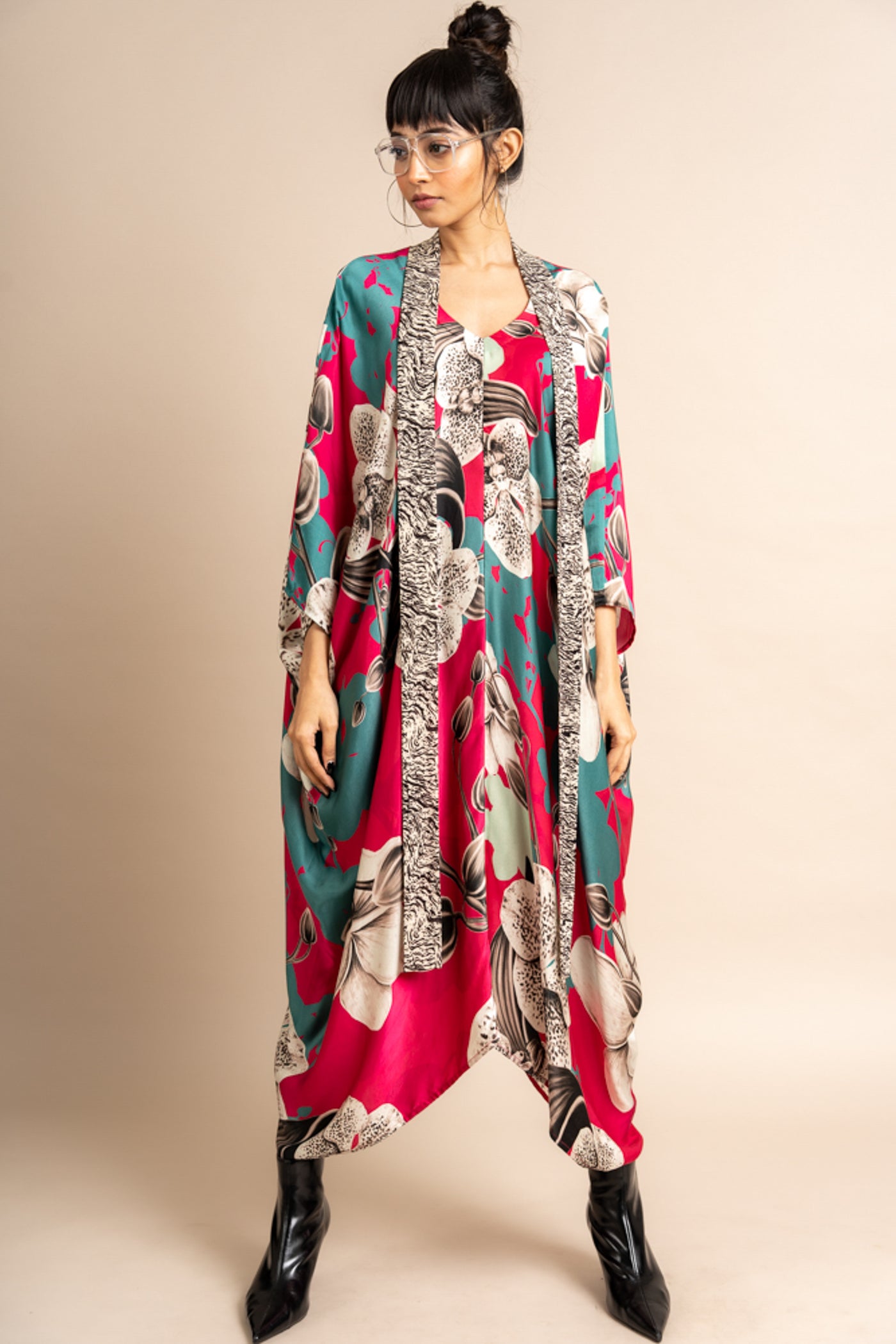 Nupur Kanoi Kaftan Kurta Pink Online Shopping Melange Singapore Indian Designer Wear