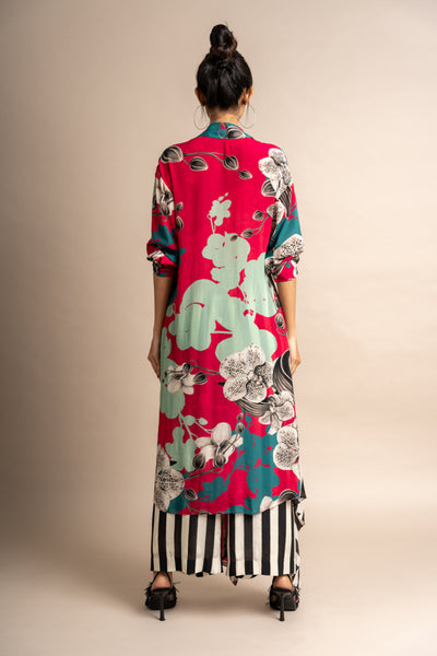 Nupur Kanoi Shirt with pyjama Pink Online Shopping Melange Singapore Indian Designer Wear