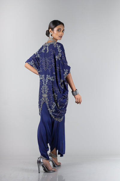 Short Kite Jacket And Dhoti Pant Set