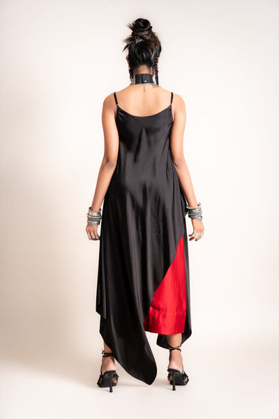 Nupur Kanoi Singlet Top With Lungi Set red designer fashion online shopping melange singapore
