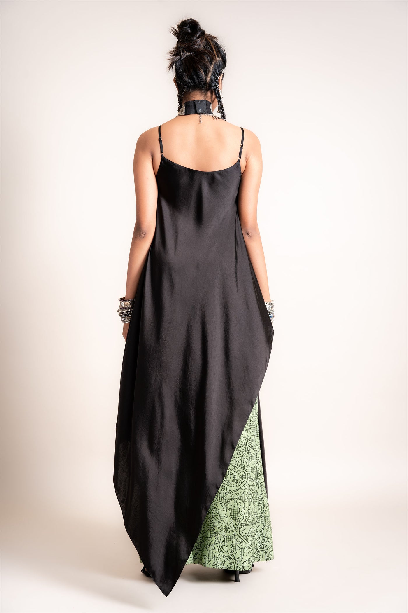 Nupur Kanoi Singlet With A-Line Pants Set green designer fashion online shopping melange singapore