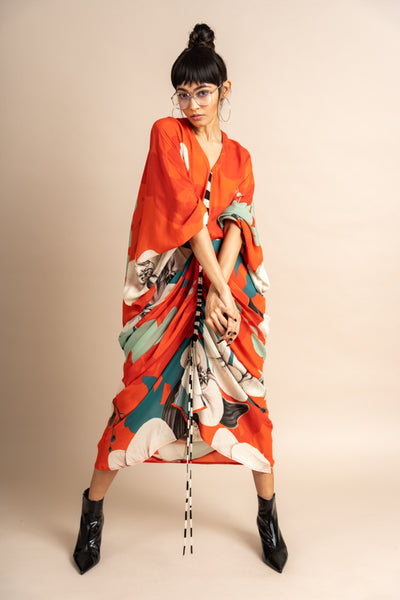 Nupur Kanoi Kite Dress Orange Online Shopping Melange Singapore Indian Designer Wear