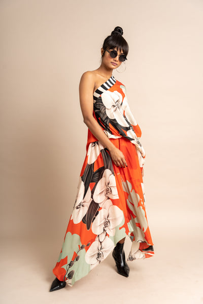 Nupur Kanoi Sack Dress Orange Online Shopping Melange Singapore Indian Designer Wear