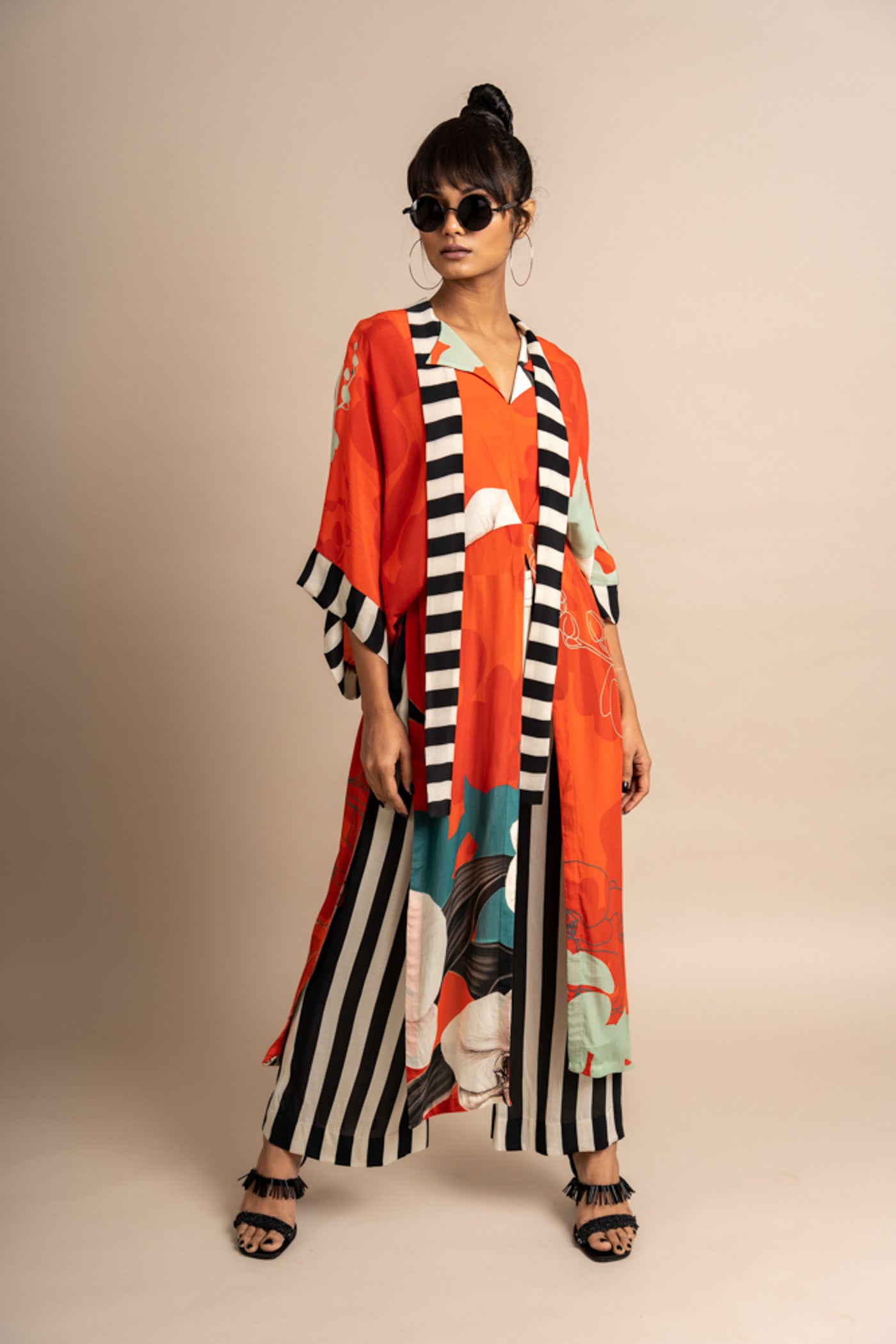 Nupur Kanoi Top With Pyjama Orange Online Shopping Melange Singapore Indian Designer Wear