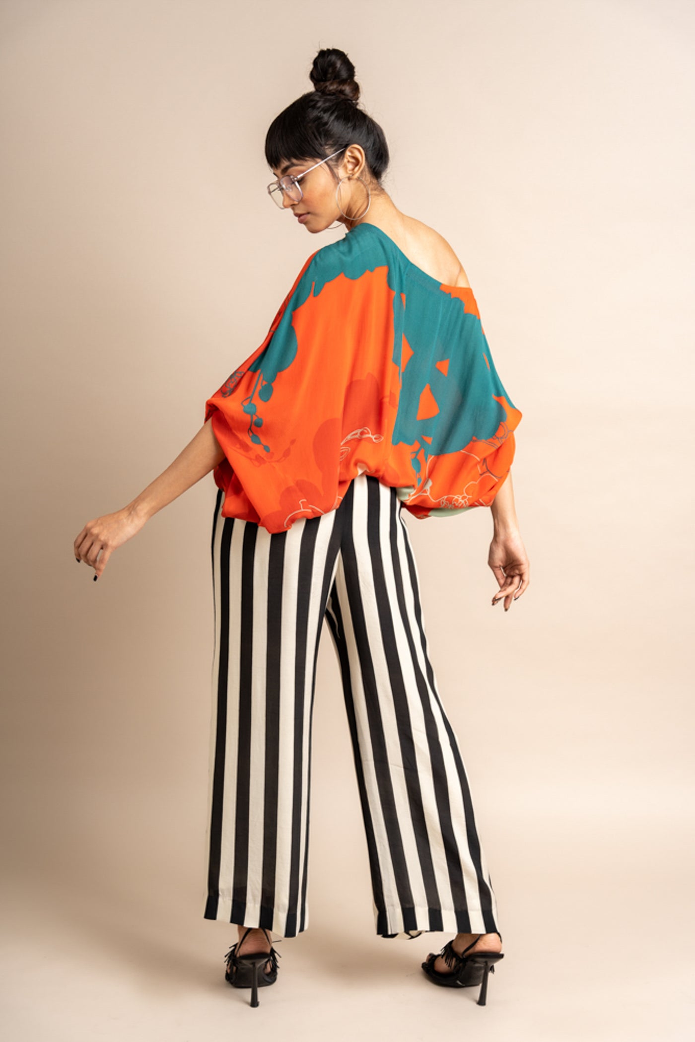 Nupur Kanoi Top with pyjama Orange Online Shopping Melange Singapore Indian Designer Wear