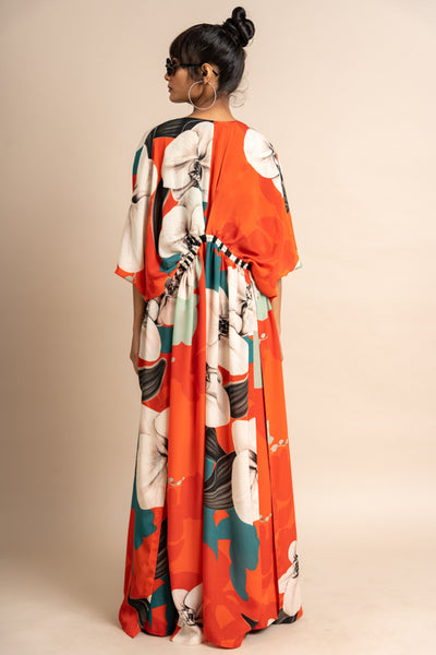 Nupur Kanoi Jacket and Bra Top With Pants Orange Online Shopping Melange Singapore Indian Designer Wear